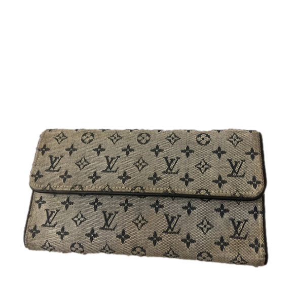 Louis Vuitton Mini Lin Navy Blue Wallet - Picture 3 of 14
